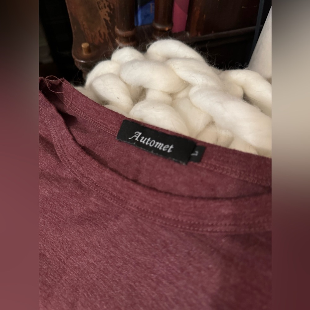 Maroon long sleeve tshirt